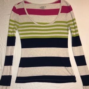 Old Navy Color Block Stipe Top